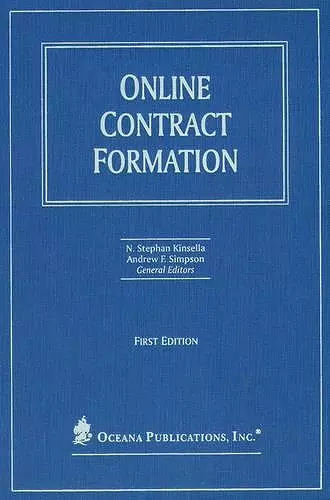 Online Contract Formation cover