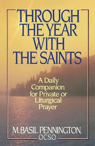 Through the Year with the Saints cover