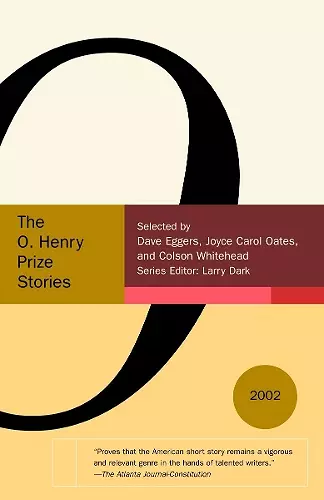 The O. Henry Prize Stories 2002 cover