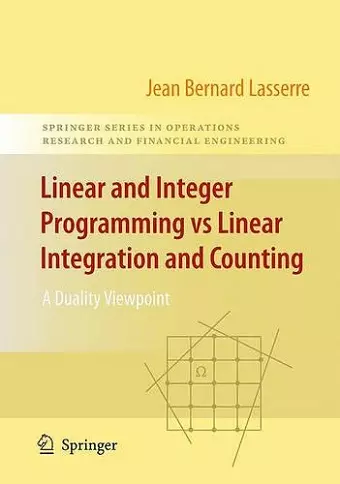 Linear and Integer Programming vs Linear Integration and Counting cover