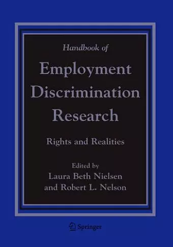 Handbook of Employment Discrimination Research cover