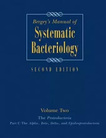 Bergey's Manual® of Systematic Bacteriology cover