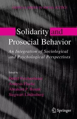 Solidarity and Prosocial Behavior cover