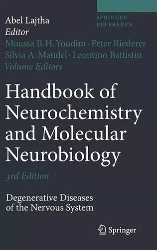 Handbook of Neurochemistry and Molecular Neurobiology cover