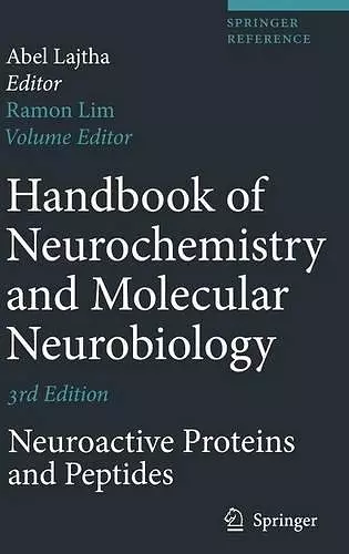 Handbook of Neurochemistry and Molecular Neurobiology cover