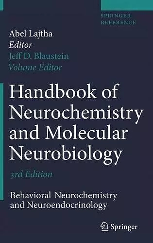 Handbook of Neurochemistry and Molecular Neurobiology cover