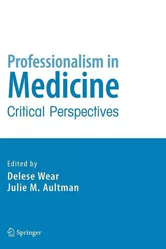 Professionalism in Medicine cover