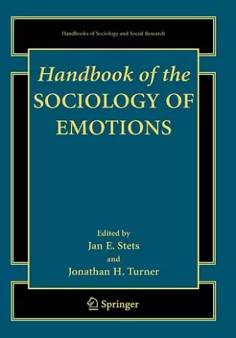 Handbook of the Sociology of Emotions cover