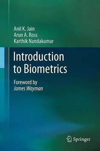 Introduction to Biometrics cover