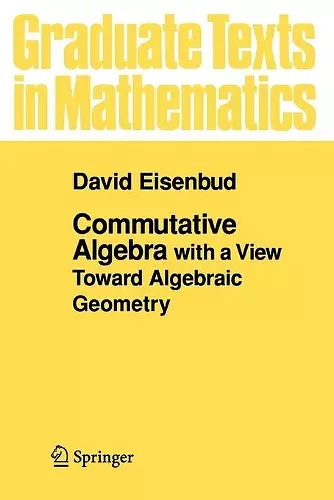 Commutative Algebra cover