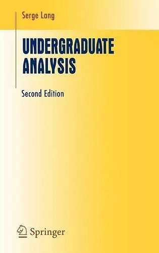 Undergraduate Analysis cover