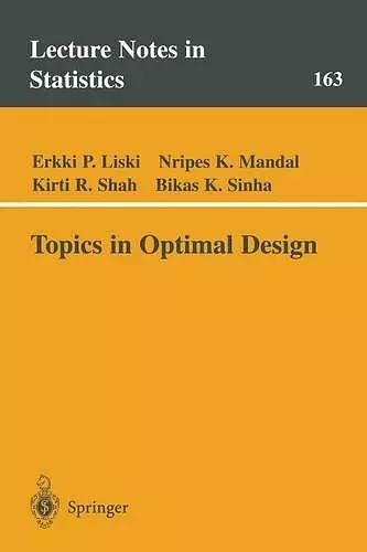Topics in Optimal Design cover