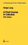 A First Course in Calculus cover