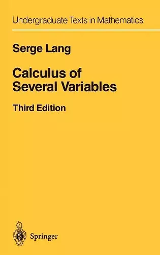 Calculus of Several Variables cover