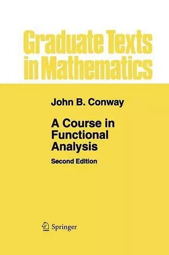 A Course in Functional Analysis cover