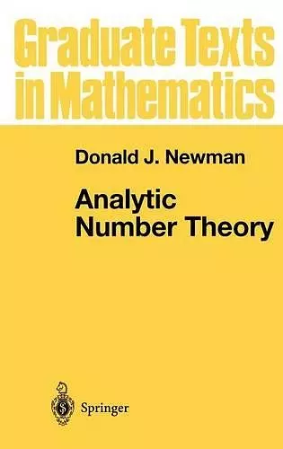 Analytic Number Theory cover