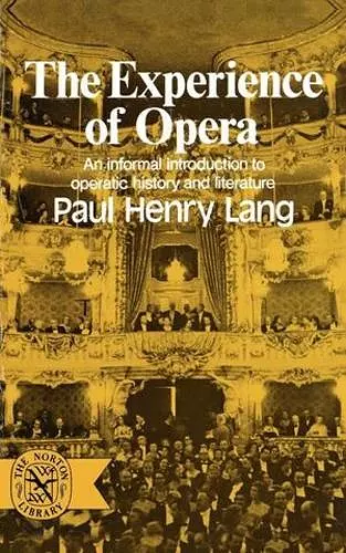 The Experience of Opera cover