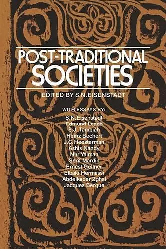 Post-Traditional Societies cover