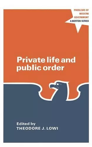 Private Life and Public Order cover