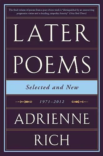 Later Poems: Selected and New cover