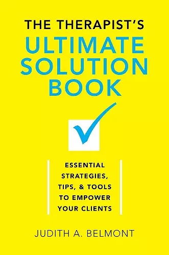 The Therapist's Ultimate Solution Book cover