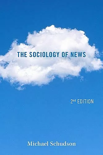 The Sociology of News cover