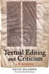 Textual Editing and Criticism cover