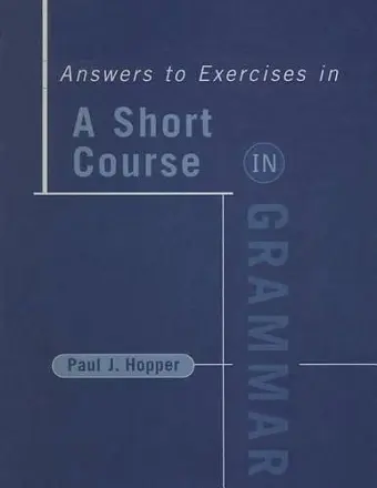 SHORT COURSE IN GRAM-ANS/EXER cover