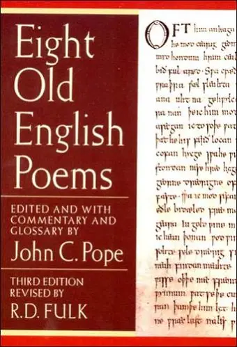 Eight Old English Poems cover