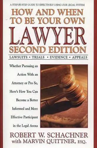 How and When to be Your Own Lawyer cover