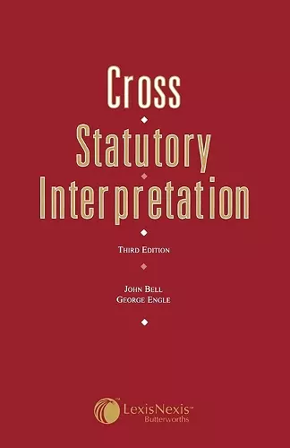 Cross: Statutory Interpretation cover