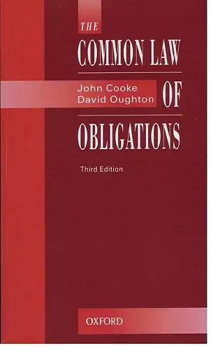 The Common Law of Obligations cover