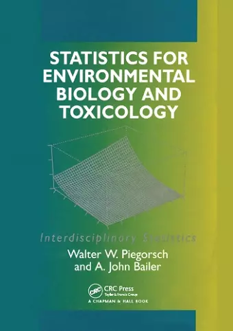 Statistics for Environmental Biology and Toxicology cover