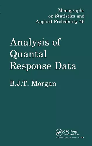 Analysis of Quantal Response Data cover