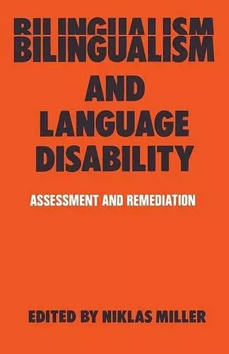 Bilingualism and Language Disability cover