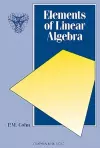 Elements of Linear Algebra cover