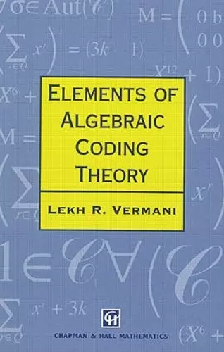 Elements of Algebraic Coding Theory cover