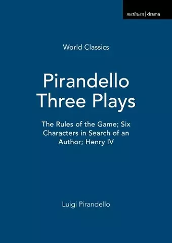 Pirandello Three Plays cover