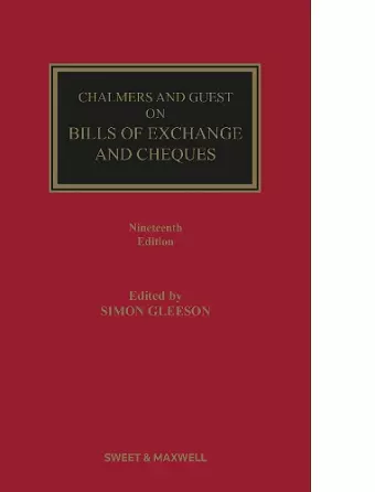 Chalmers and Guest on Bills of Exchange and Cheques cover