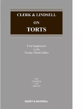 Clerk & Lindsell on Torts cover