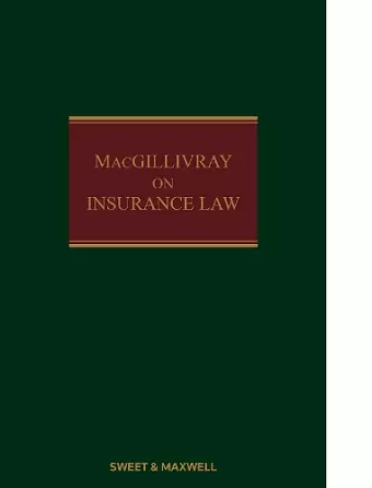 MacGillivray on Insurance Law cover