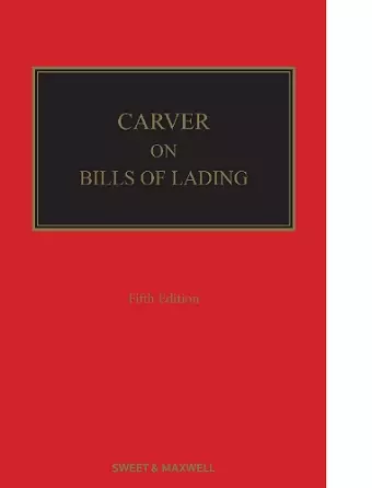 Carver Bills of Lading cover