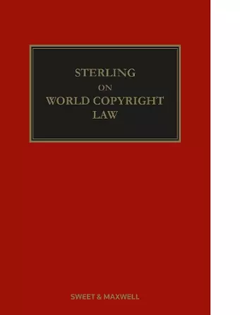Sterling on World Copyright Law cover
