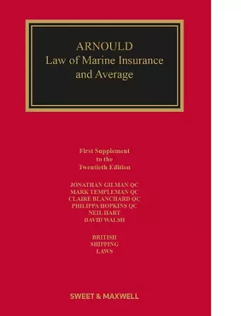 Arnould: Law of Marine Insurance and Average cover