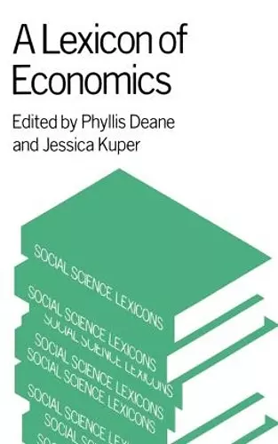 A Lexicon of Economics cover