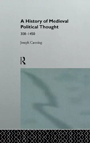 A History of Medieval Political Thought cover