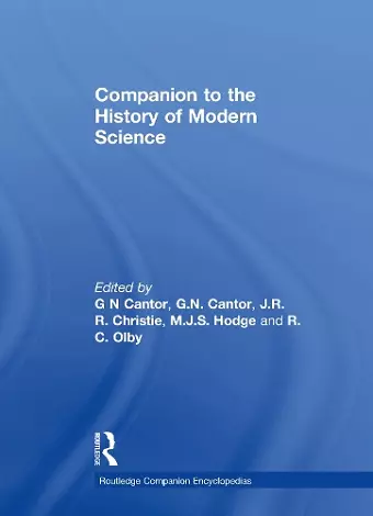 Companion to the History of Modern Science cover