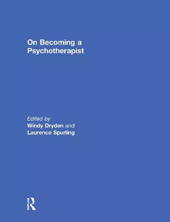 On Becoming a Psychotherapist cover