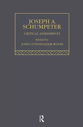 Joseph A. Schumpeter cover