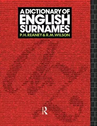 A Dictionary of English Surnames cover